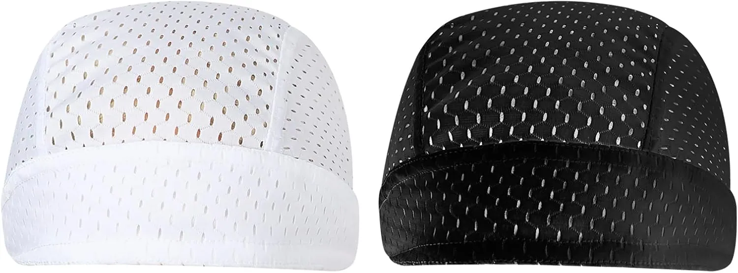 PURFUN Men Women Breathable Cycling Bandana Headscarf Adjustable Sweat Wicking Quick Dry Mesh Head Scarf Wrap Liner Skull Cap