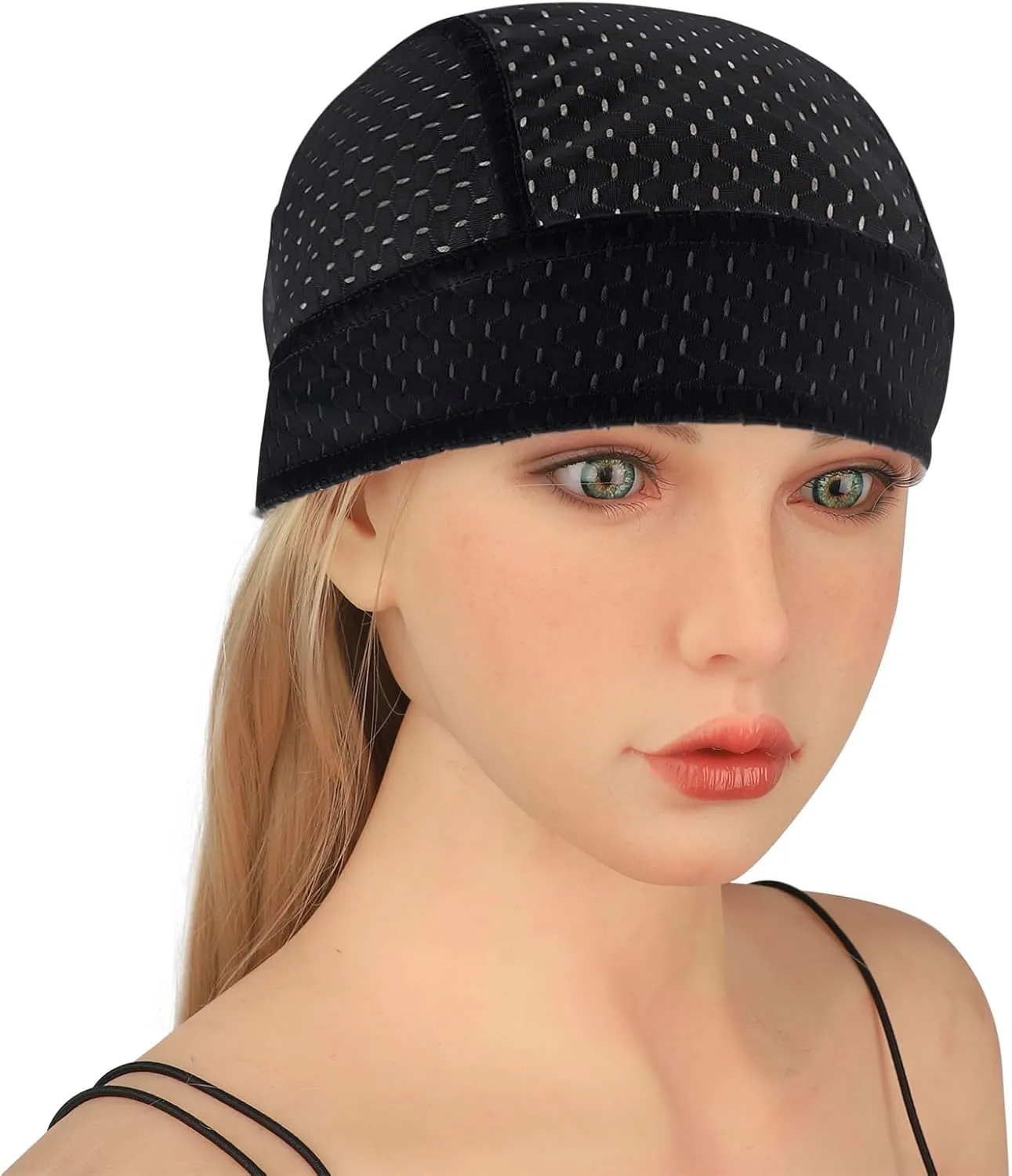 PURFUN Men Women Breathable Cycling Bandana Headscarf Adjustable Sweat Wicking Quick Dry Mesh Head Scarf Wrap Liner Skull Cap