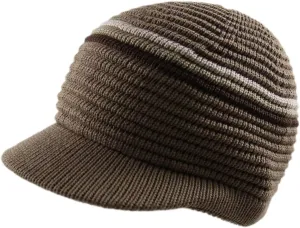 RW Knitted Cotton Rasta Skully Beanie Visor
