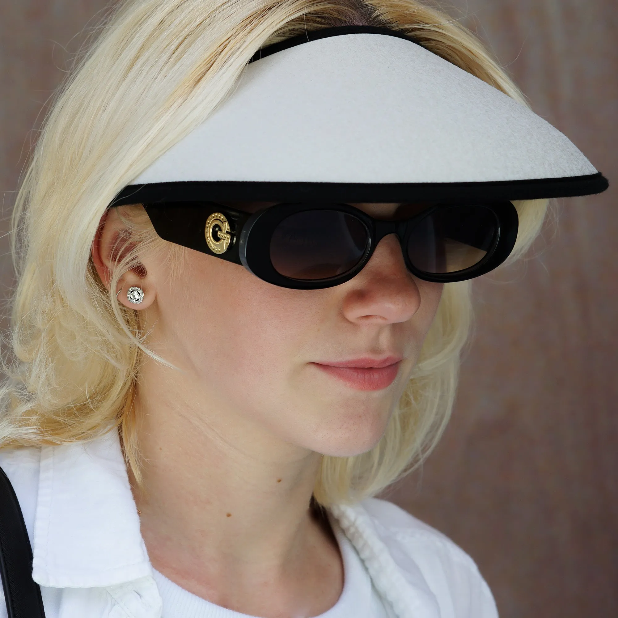 Velo Broad Brim Travel Sun Visor - Abyss Black