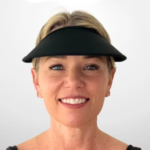Velo Broad Brim Travel Sun Visor - Abyss Black