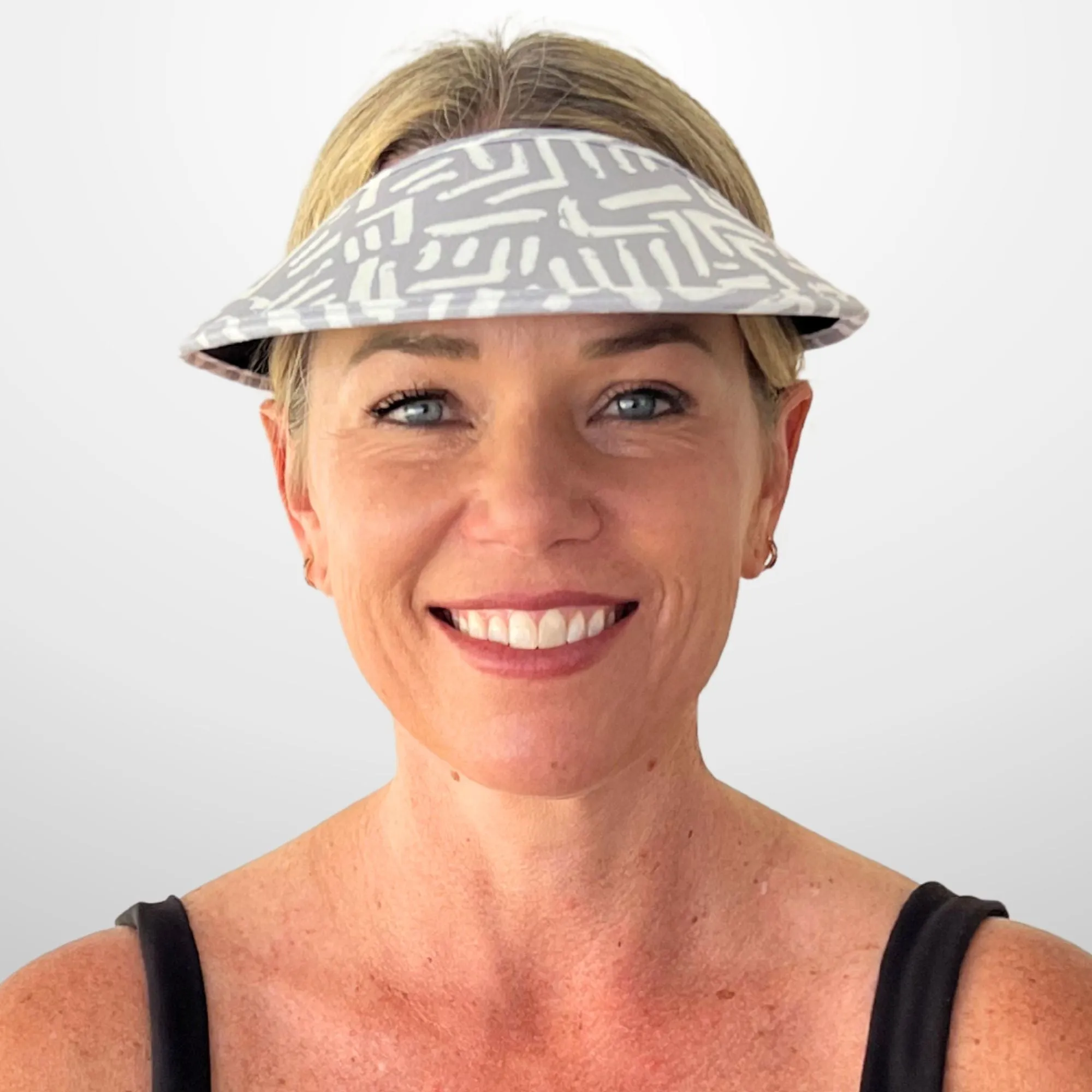 Velo Travel Visor - Tribal Light Gray