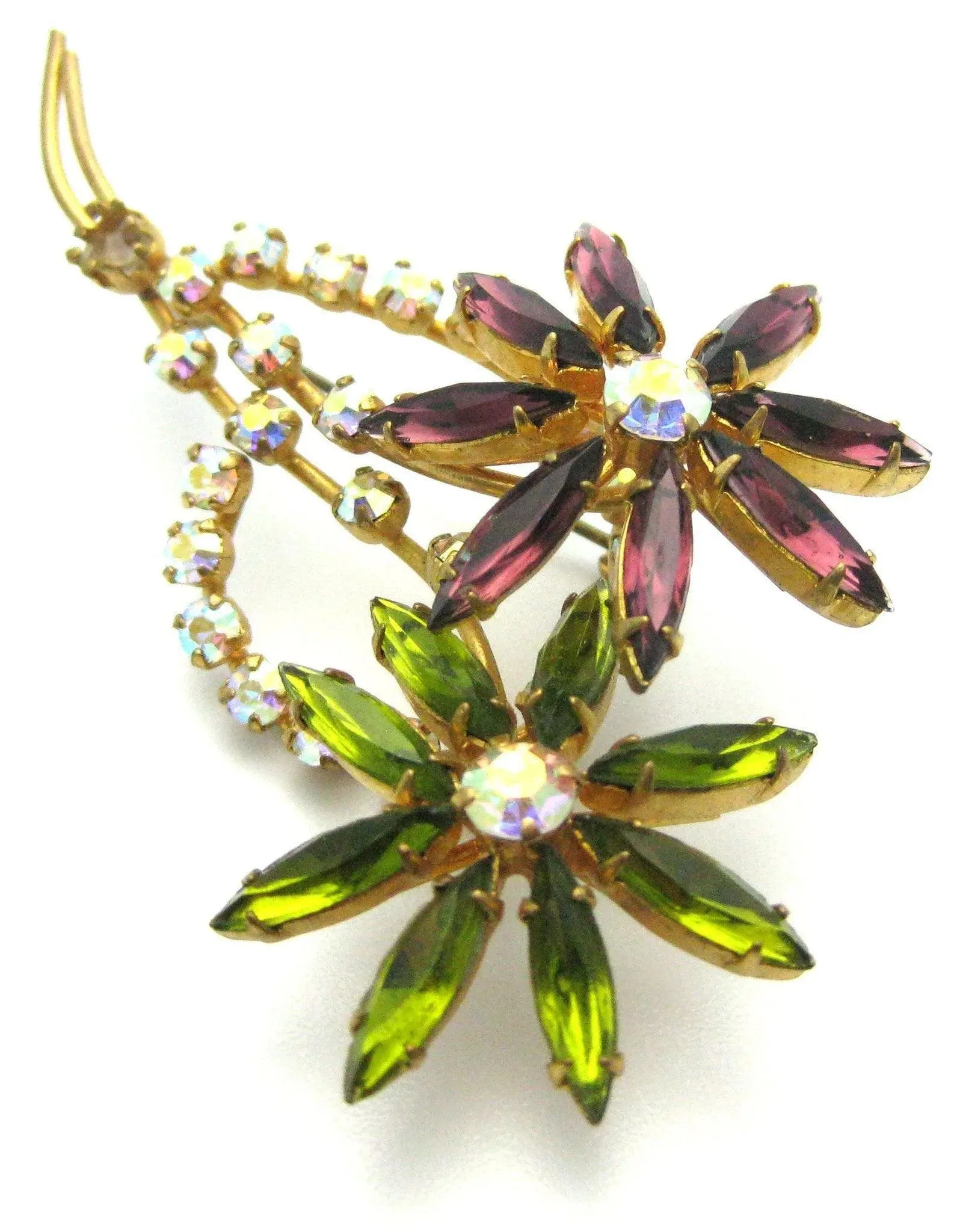 Vintage 1950s Aurora Borealis Brooch