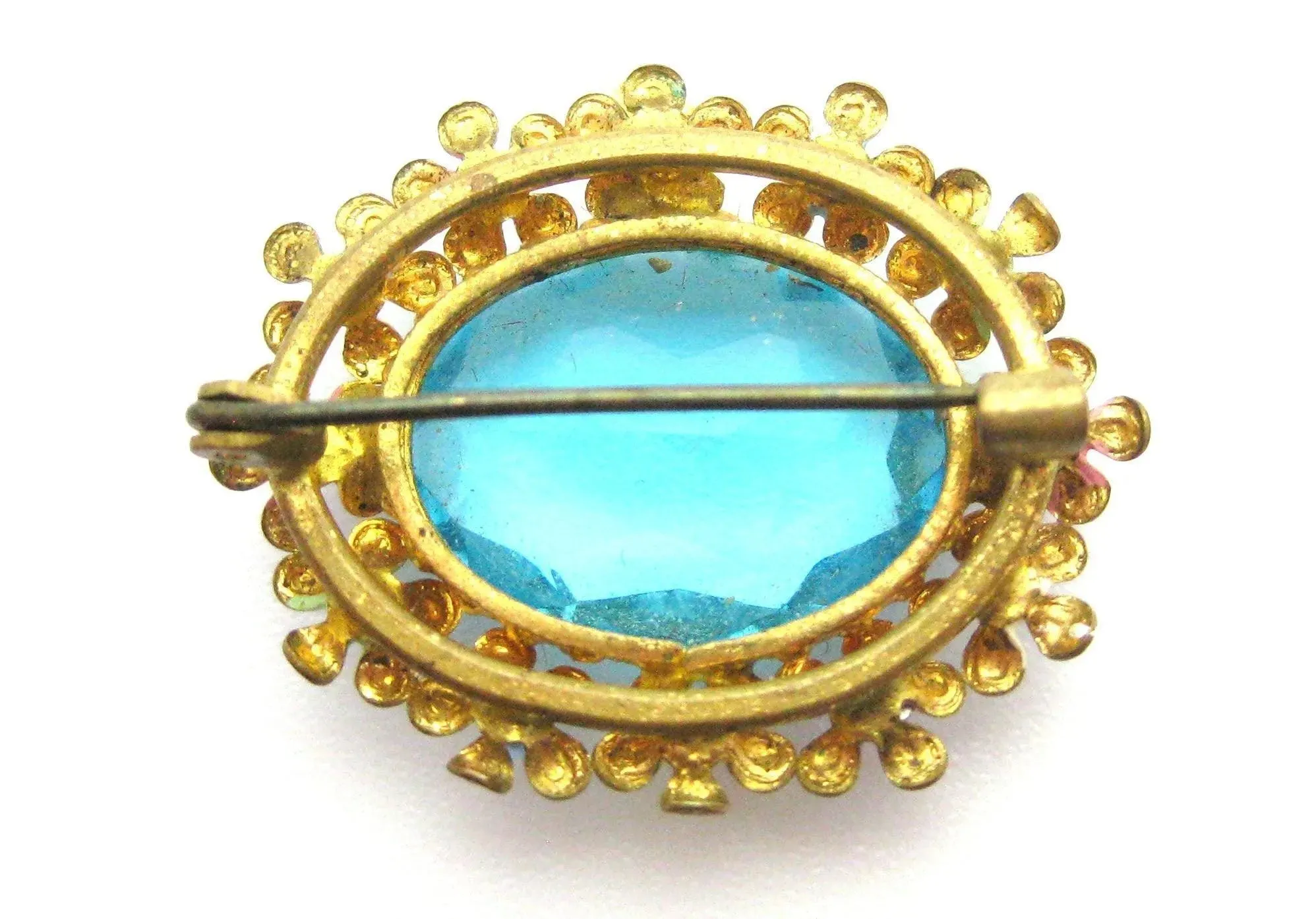 Vintage 1950s Multicoloured Flower Brooch