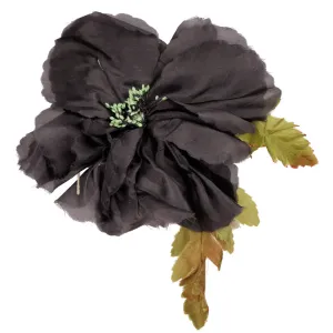 Vintage Black Silk Millinery Flower