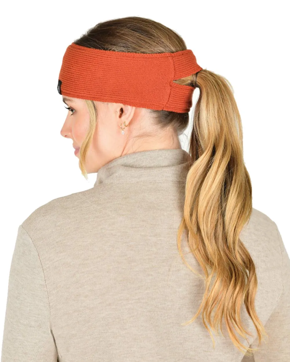 WeatherBeeta Fleece Lined Ponytail Headband