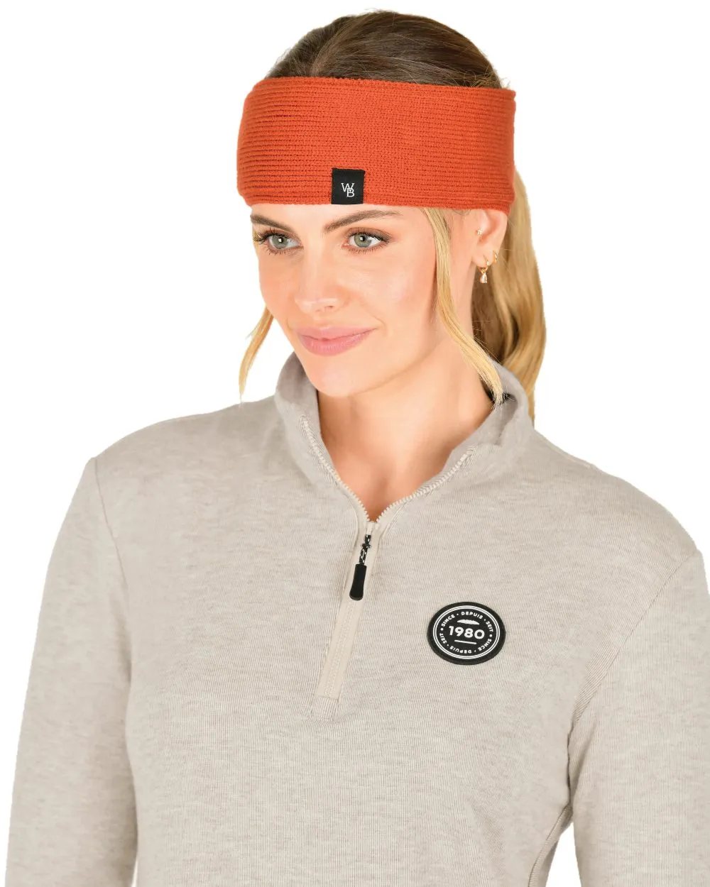 WeatherBeeta Fleece Lined Ponytail Headband