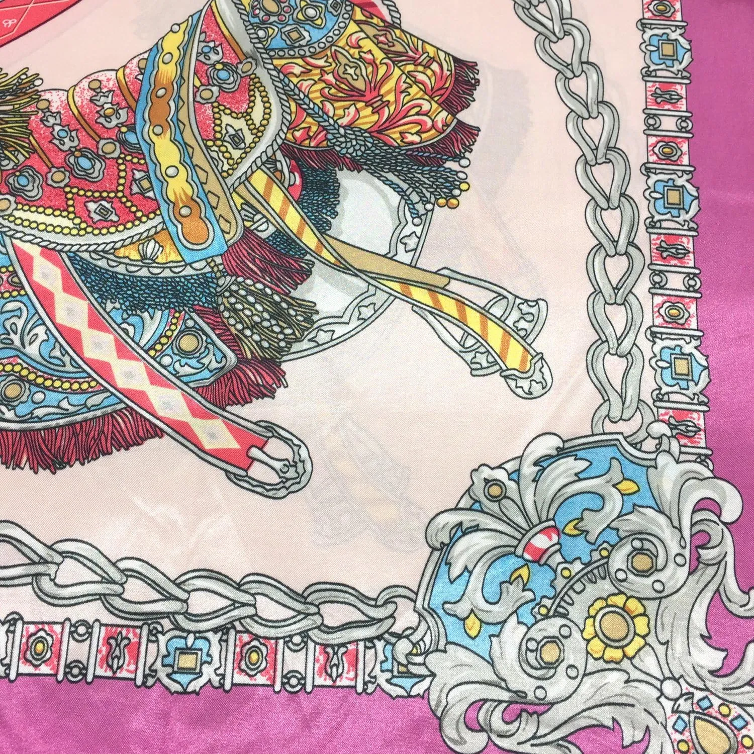 YOUR SMILE Silk Like Scarf Women's Fashion Pattern Large Square Satin Headscarf Headdress
